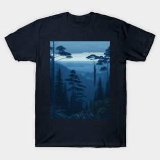 Blue Dusk Forest View #1 T-Shirt